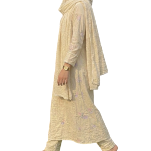 cotton floral embroidered suit set