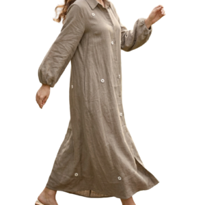 bottom down maxi shirt dress