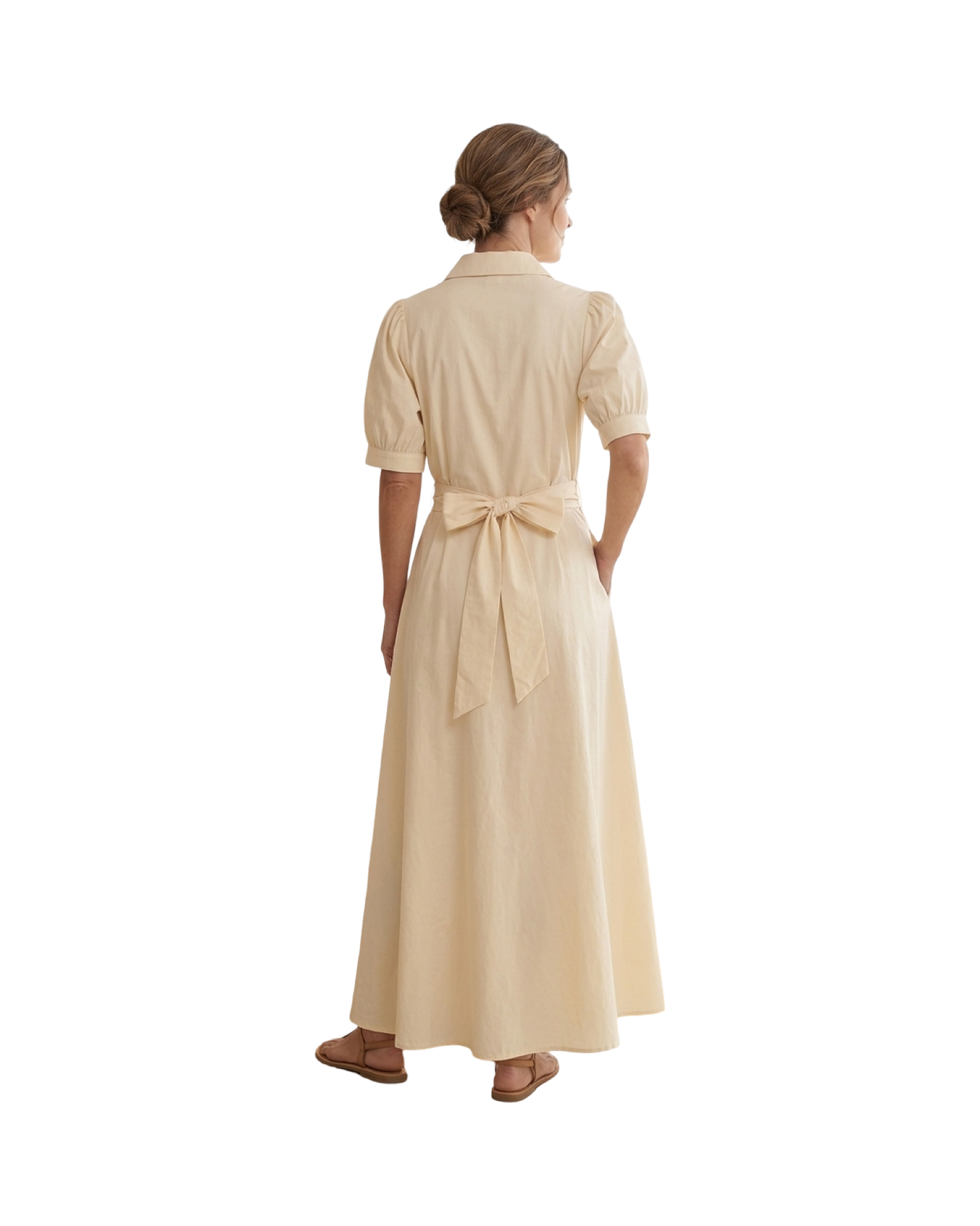 cotton shirt style maxi dress cotton shirt style maxi dress