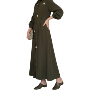 bottom down maxi shirt dress