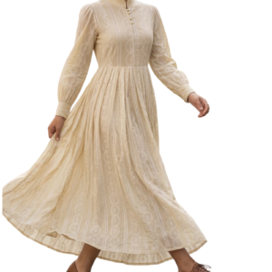 embroidered long frock