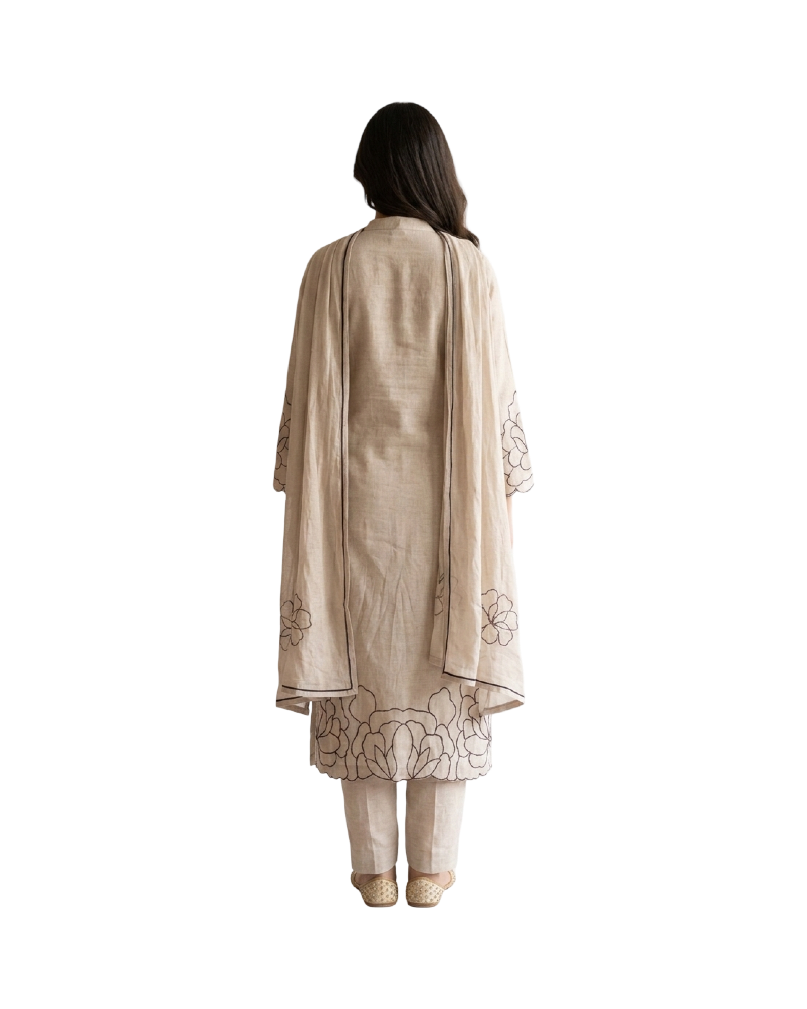 cutwork border straight kurti cutwork border straight kurti