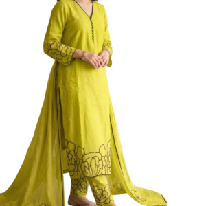 cutwork border straight kurti