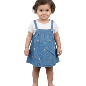 denim two piece set