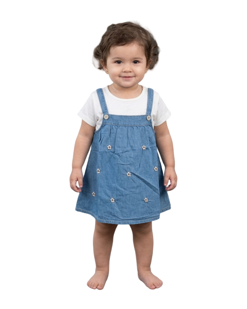 denim two piece set