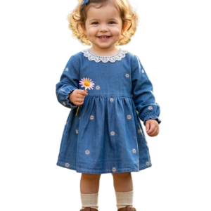 denim smoked dress