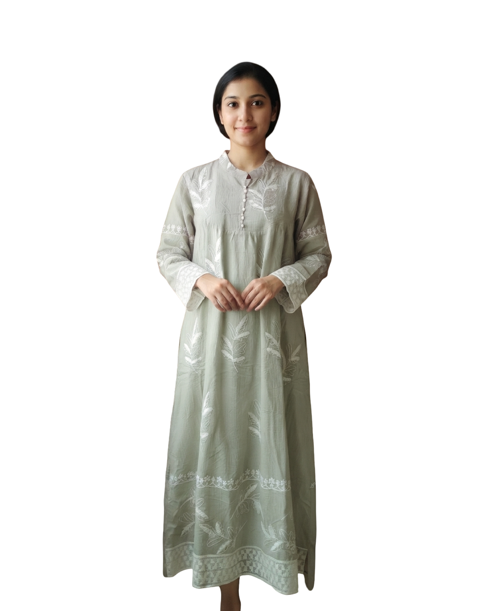 embroidered maxi gown embroidered maxi gown