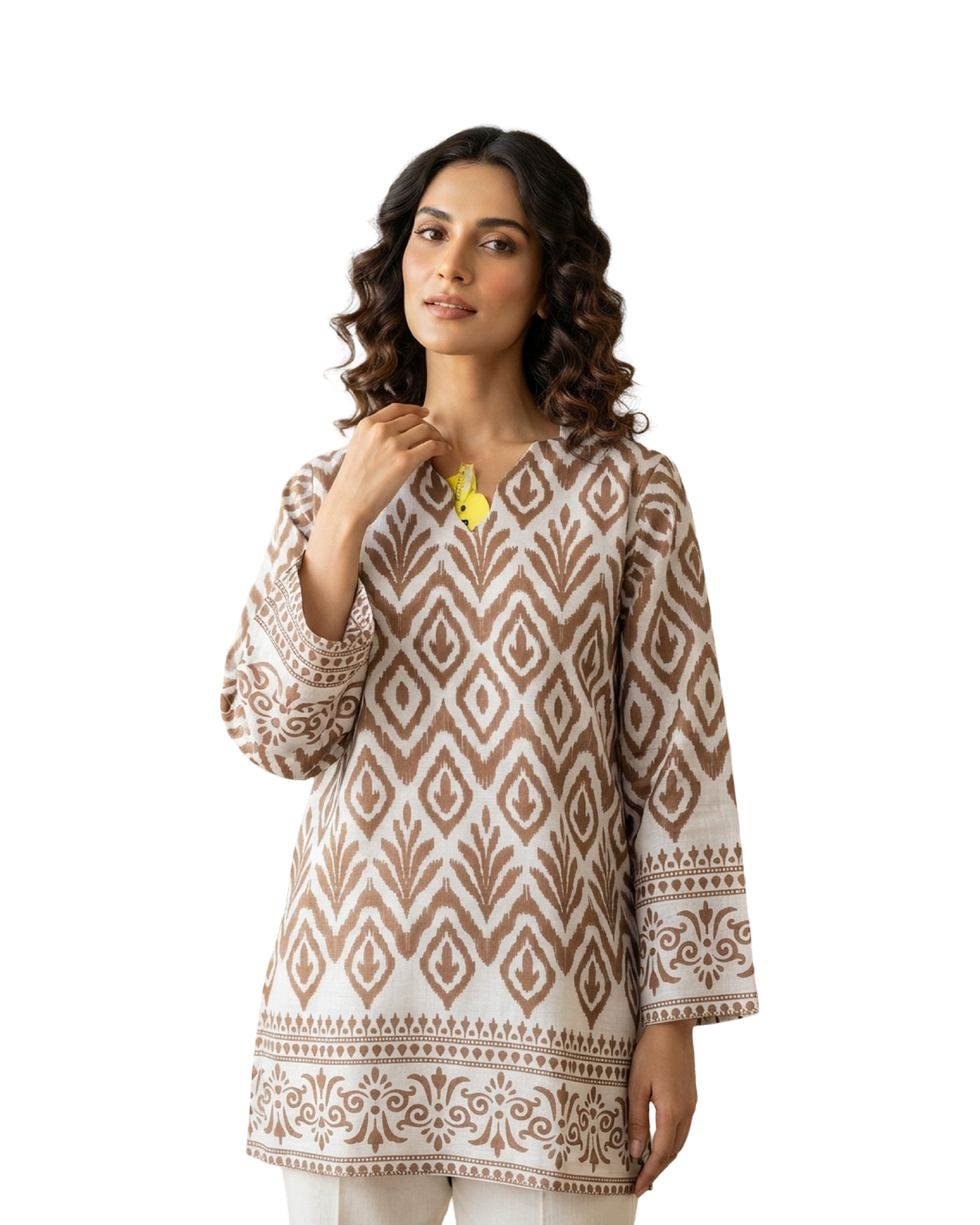 ikat printed cotton short kurti ikat printed cotton short kurti