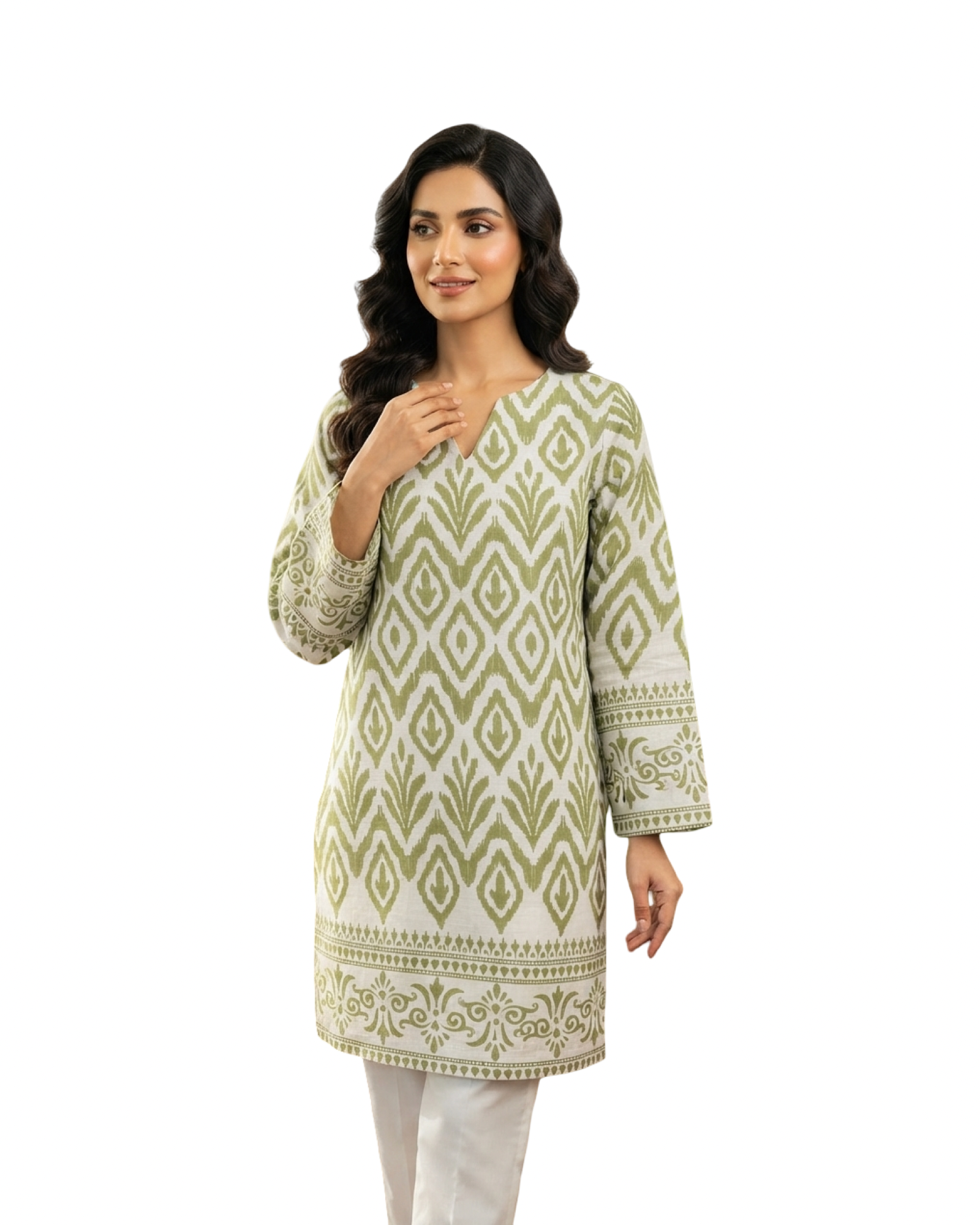 ikat printed cotton short kurti ikat printed cotton short kurti